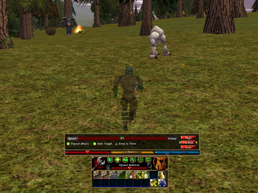 Vagabond, in stealth, sneaking up on a target
